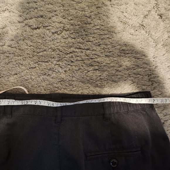 Knee-length Black Cotton Shorts (Petite) - Picture 3 of 3